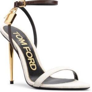 Tom Ford Canvas Padlock Heels
